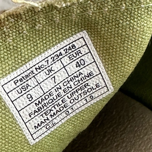 Sanuk Sidewalk Surfer Canvas Shoes Womens Size 9 Natural Khaki Green Slip On - Picture 13 of 13